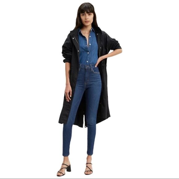 Levi's Denim - LEVI’S Mile High Super Skinny Jeans in Dark Wash Size 26